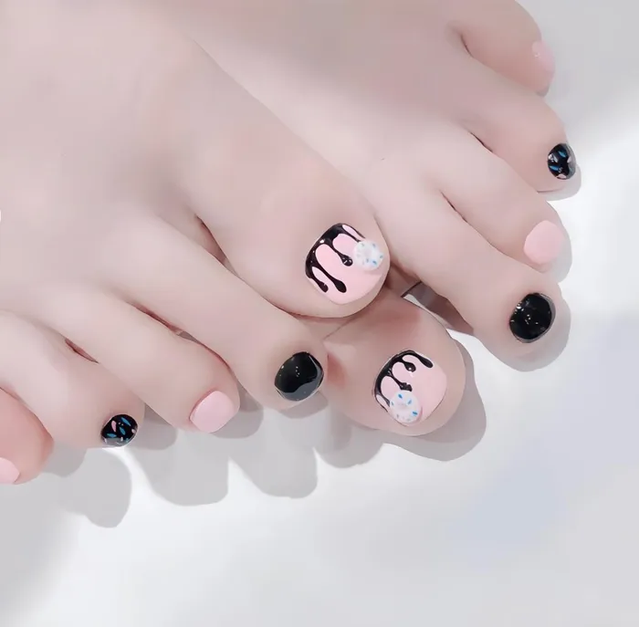 nail chân trắng da dễ thương 2