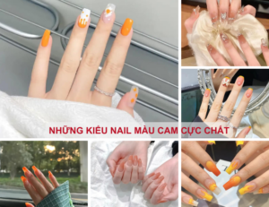 Gợi ý 168+ mẫu nail màu cam cá tính tôn da phong cách Douyin