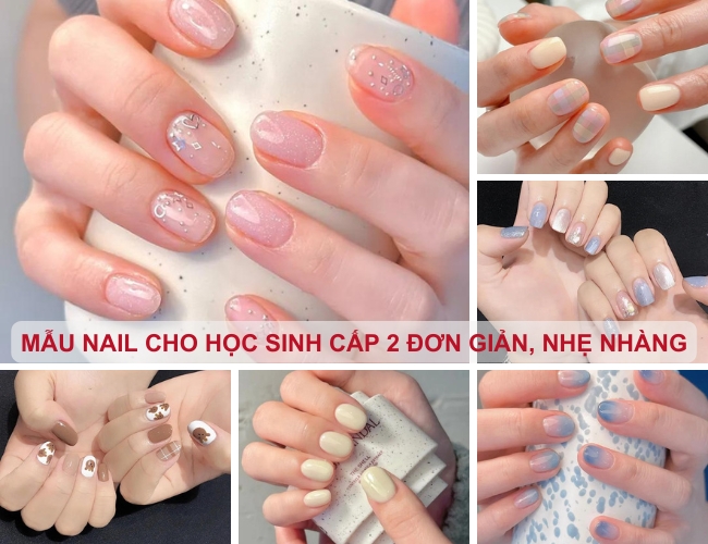 Mẫu Nail Cho Học Sinh Cấp 2 Nhẹ Nhàng, Đơn Giản