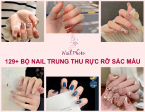 129+ Bộ nail trung thu rực rỡ sắc màu đêm hội trăng rằm