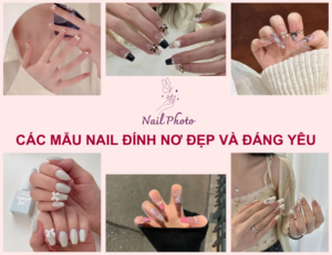 129+ mẫu nail đính nơ đẹp, nail đính nơ đơn giản, hot trend