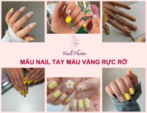 111+ Mẫu nail tay màu vàng phong cách Á Âu cho da ngăm