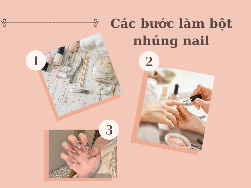 cách làm bột nhúng nail