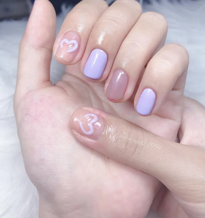 nail tay cute dễ thương nhất 2