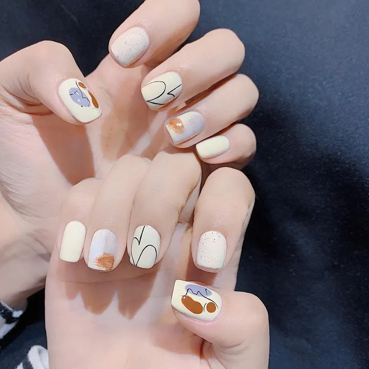 mẫu nail cho học sinh cấp 2 nhẹ nhàng 7