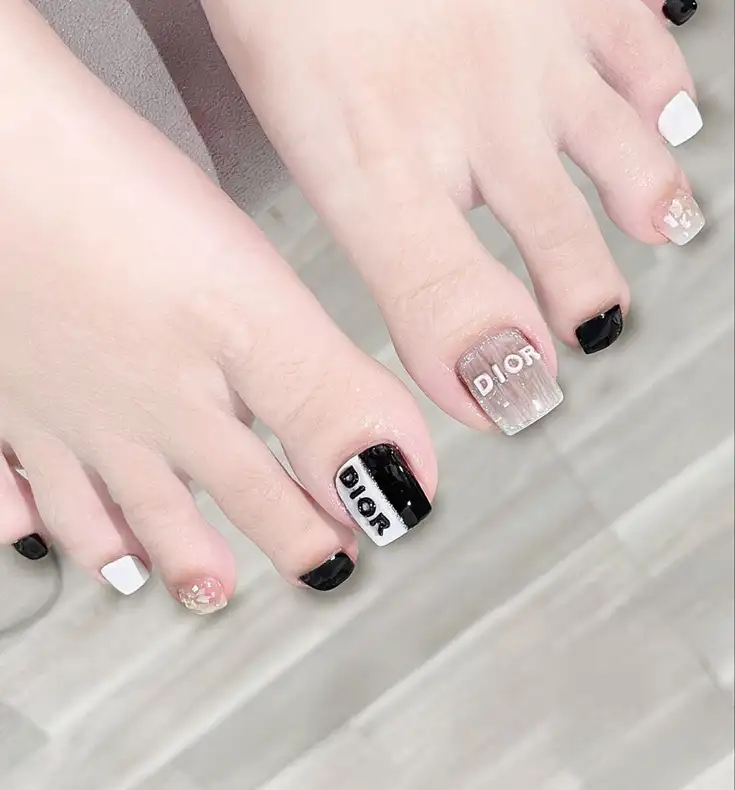 nail chân dior nổi bật