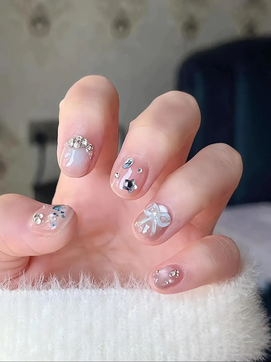 mẫu nail cho móng tay ngắn đáng yêu