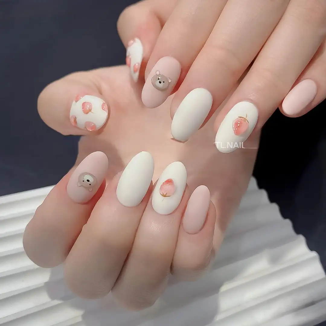 mẫu nail cho móng tay ngắn thiết kế tinh tế