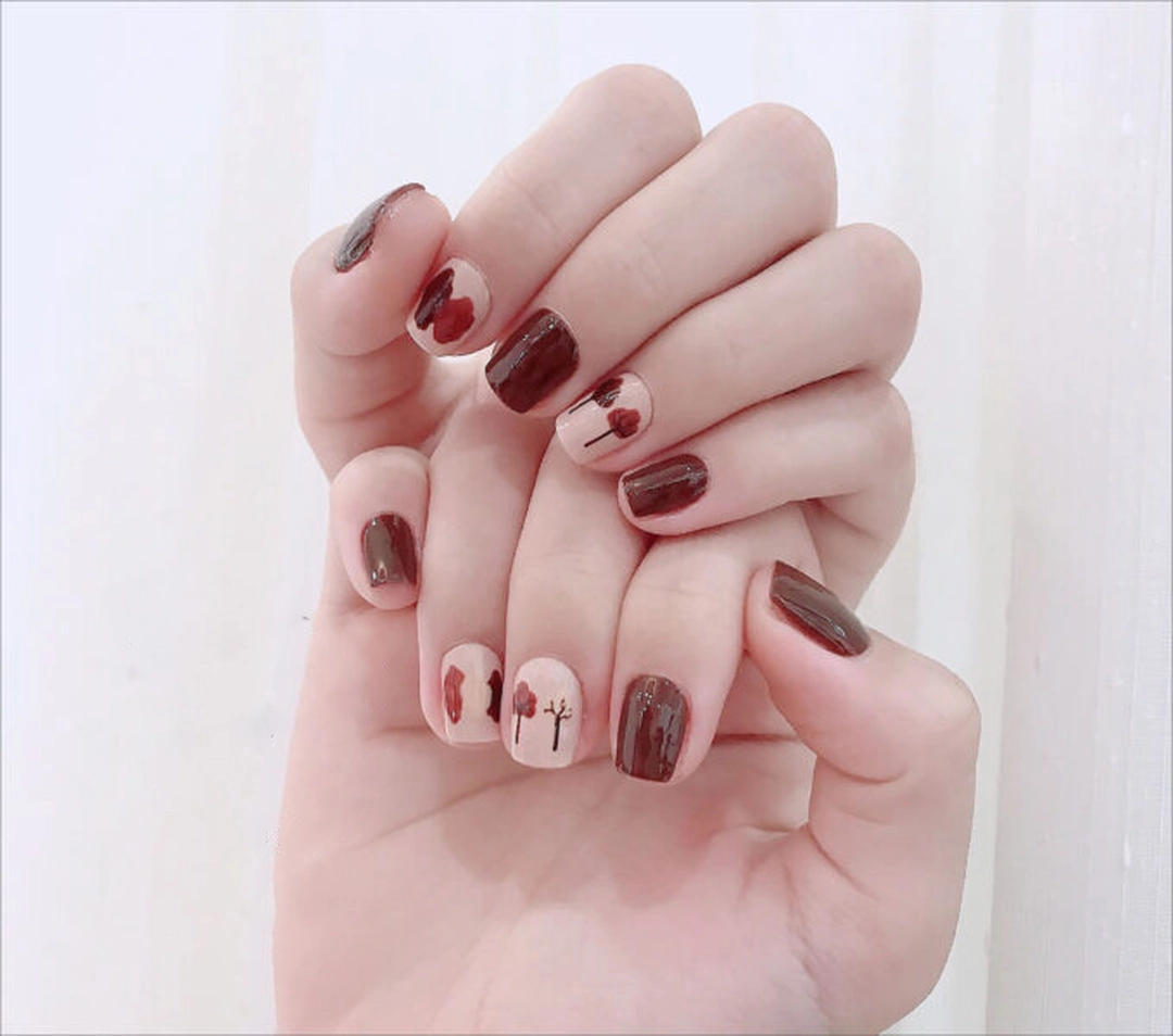 mẫu nail cho móng tay ngắn sang chảnh