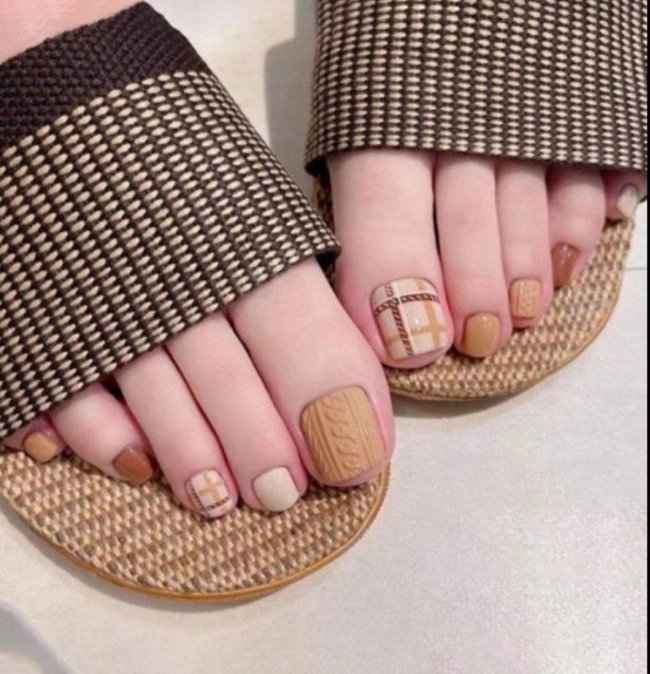 nail chân kẻ đẹp mắt