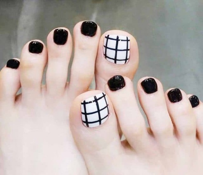 nail chân kẻ đẹp tinh tế 1