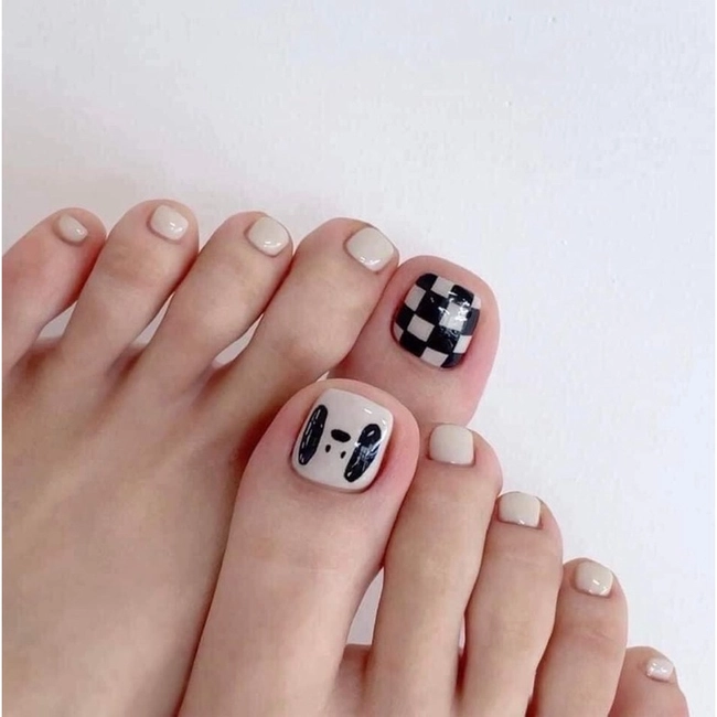 nail chân kẻ đẹp tinh tế 1