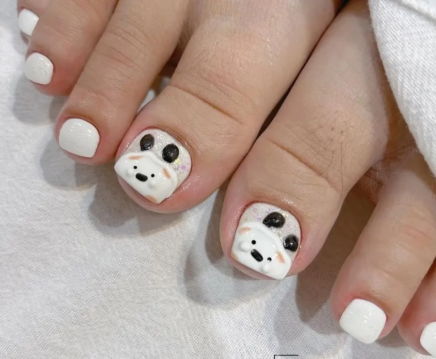 nail chân cute 10