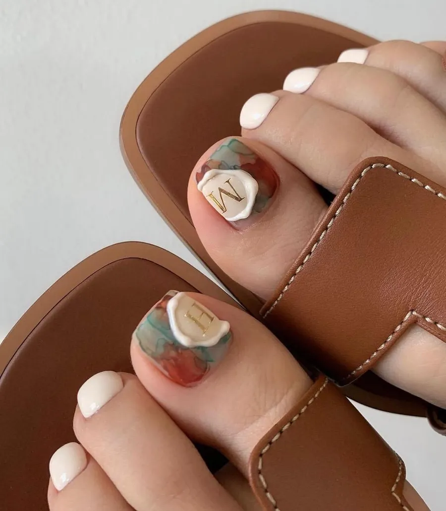 bộ sưu tập nail chân cute 12