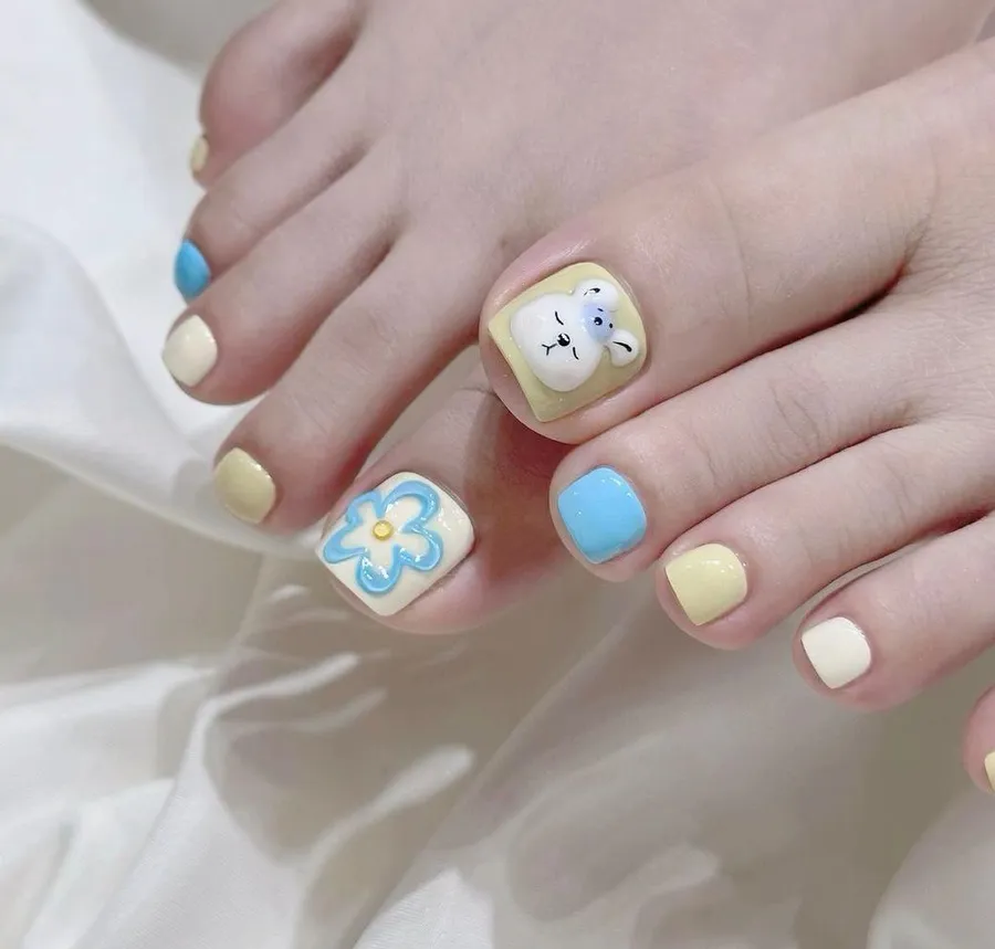 bộ sưu tập nail chân cute 11