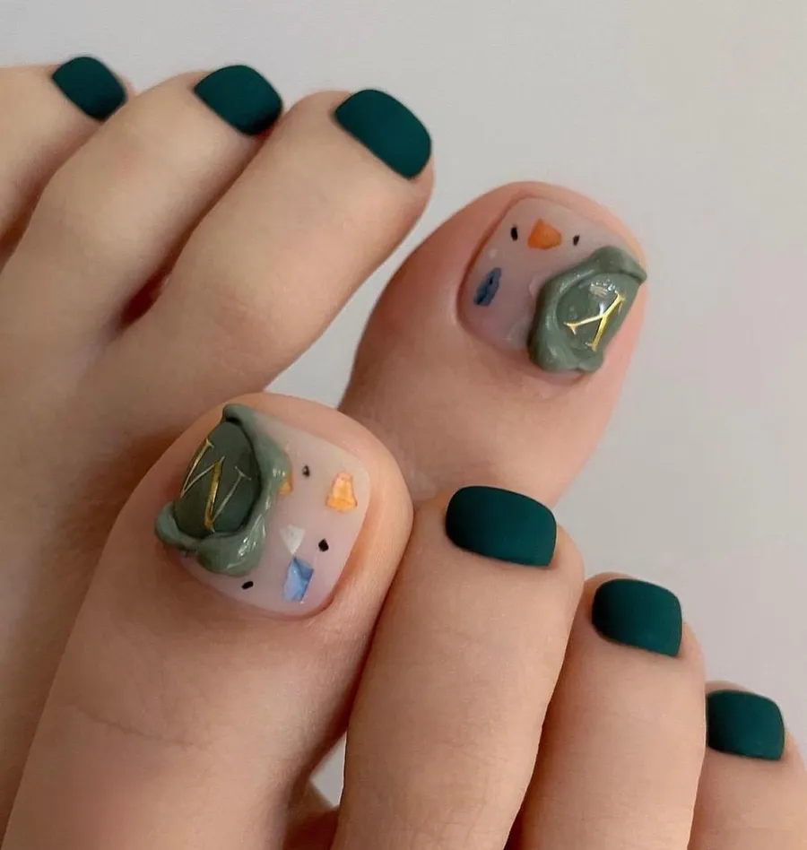 bộ sưu tập nail chân cute 10