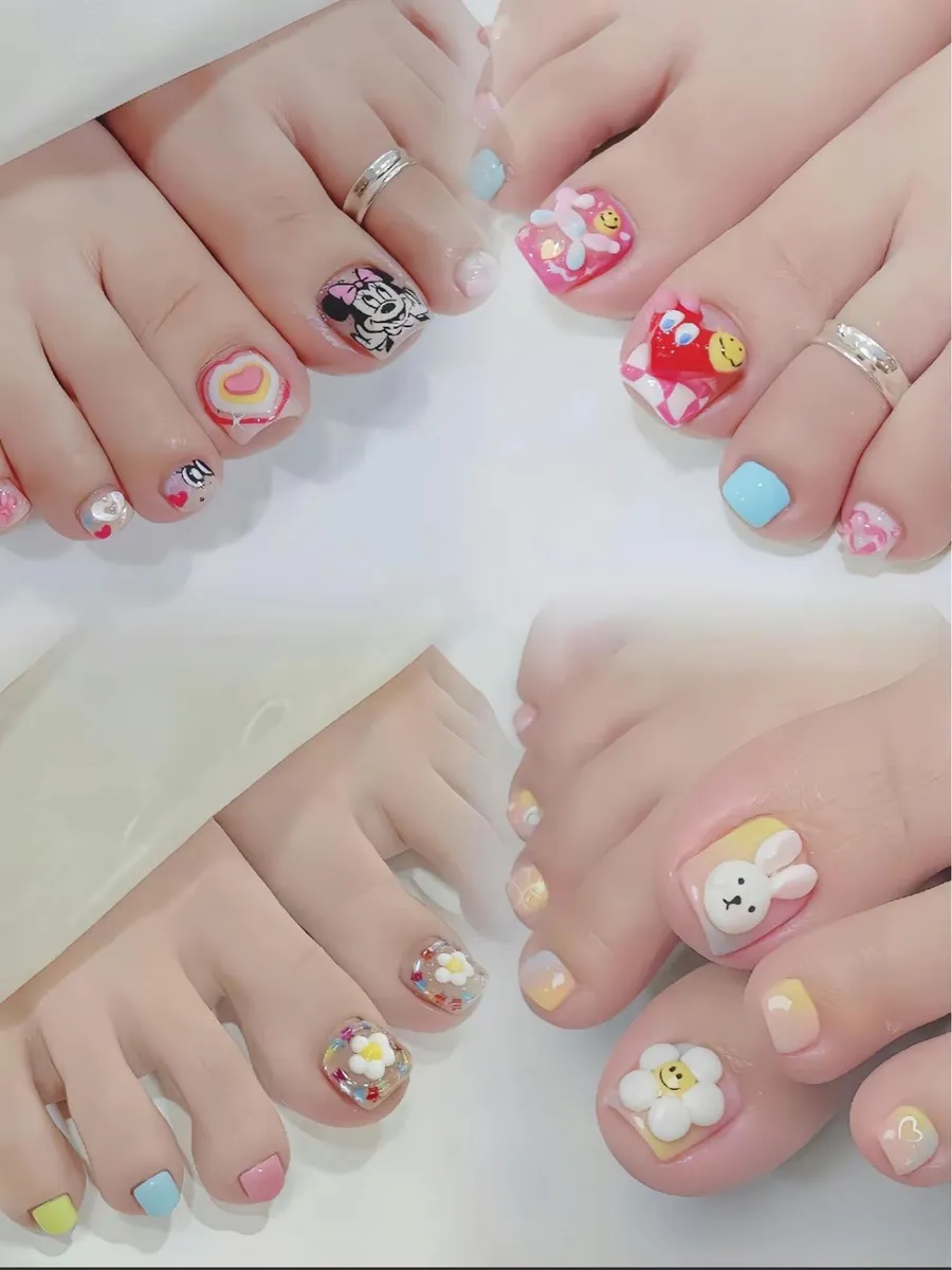 bộ sưu tập nail chân cute 6