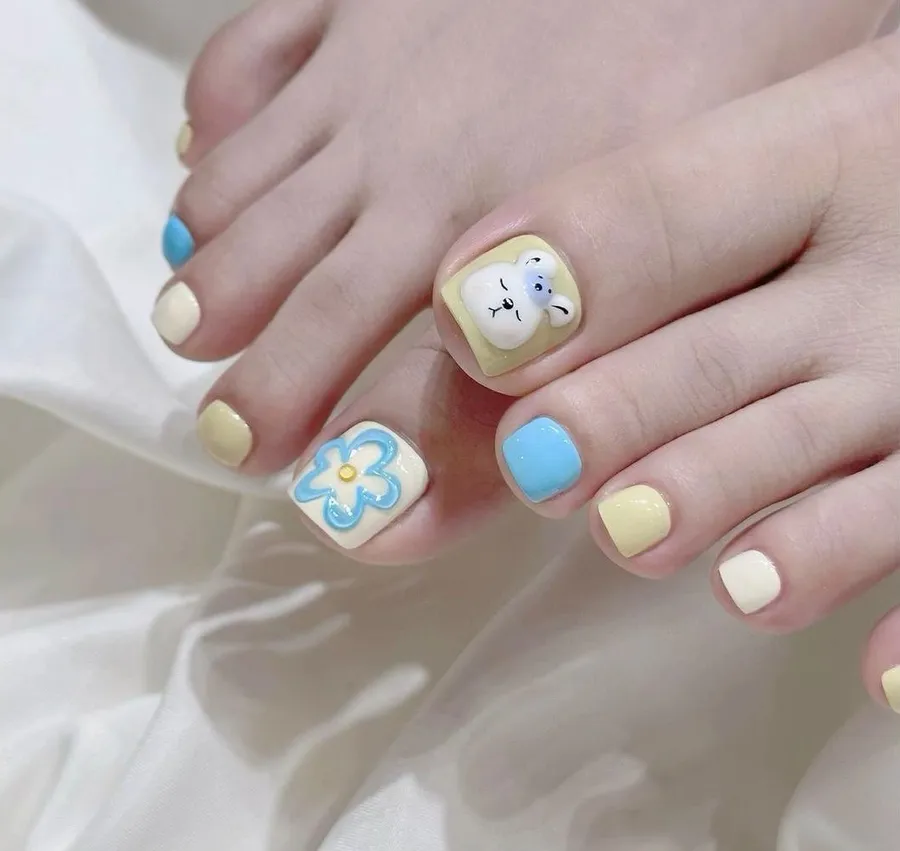 bộ sưu tập nail chân cute 5