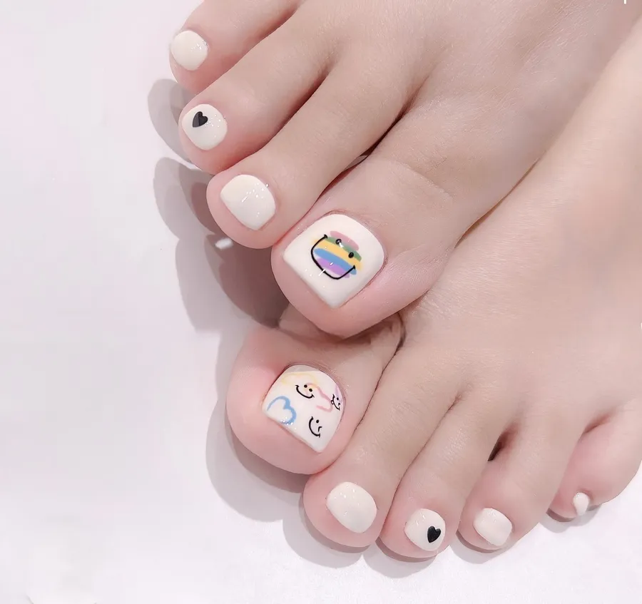 bộ sưu tập nail chân cute 2