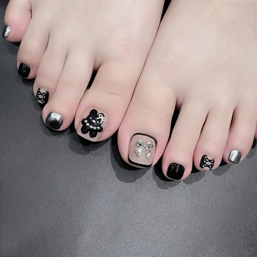 mẫu nail chân cute hot trend 8