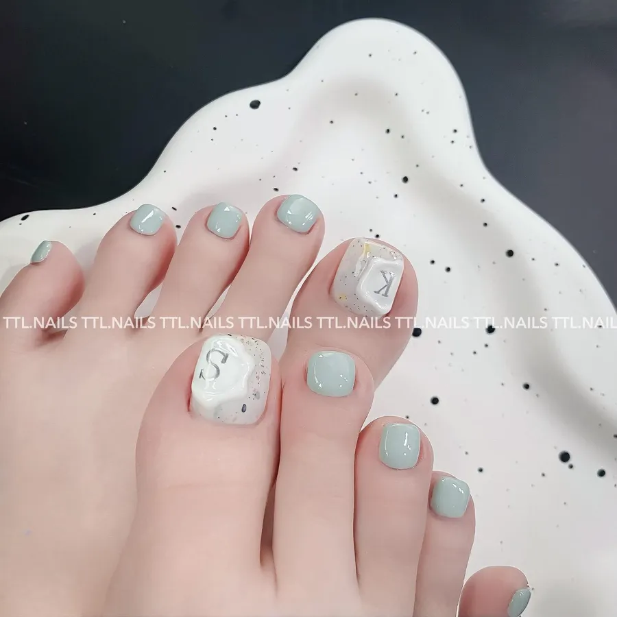 Mẫu nails chân cute mới nhất 7