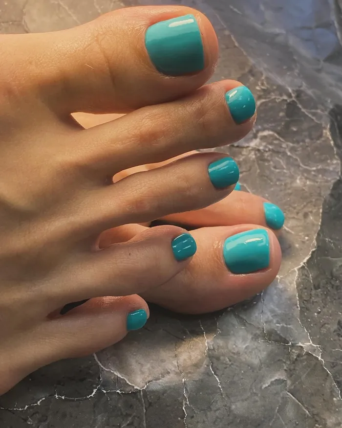 nail chân xanh ngọc