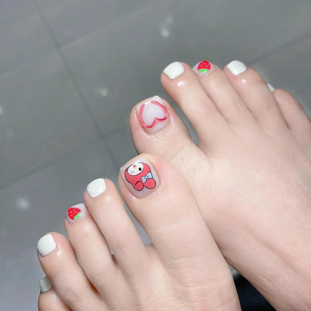 mẫu nail chân xinh 2