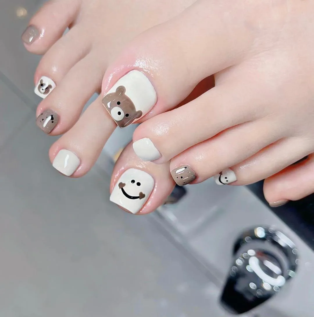 mẫu nail chân xinh 1