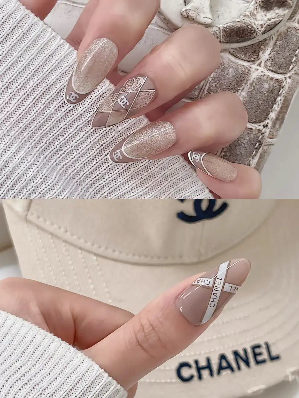 nail tay chanel ấm áp