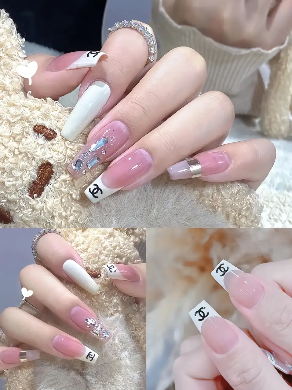 mẫu nail chanel tay đẹp thanh lịch