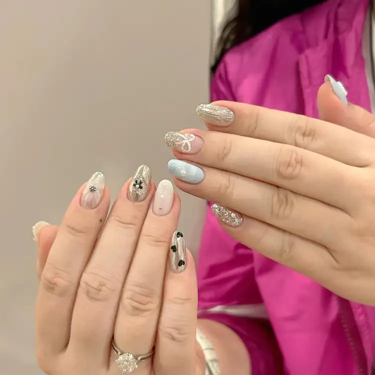 mẫu nail cho người tay thô đẹp tự nhiên