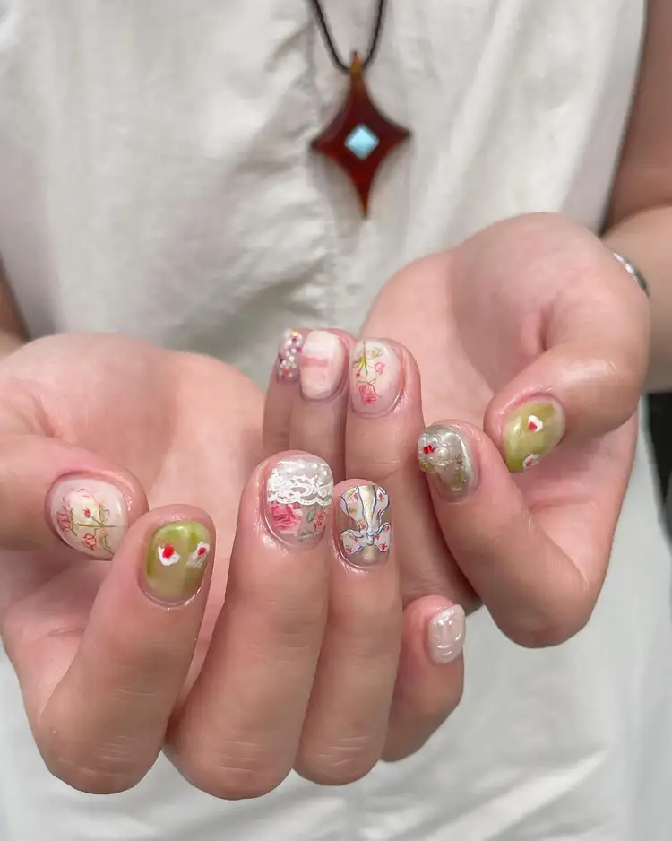 mẫu nail cho người tay thô đẹp tự nhiên