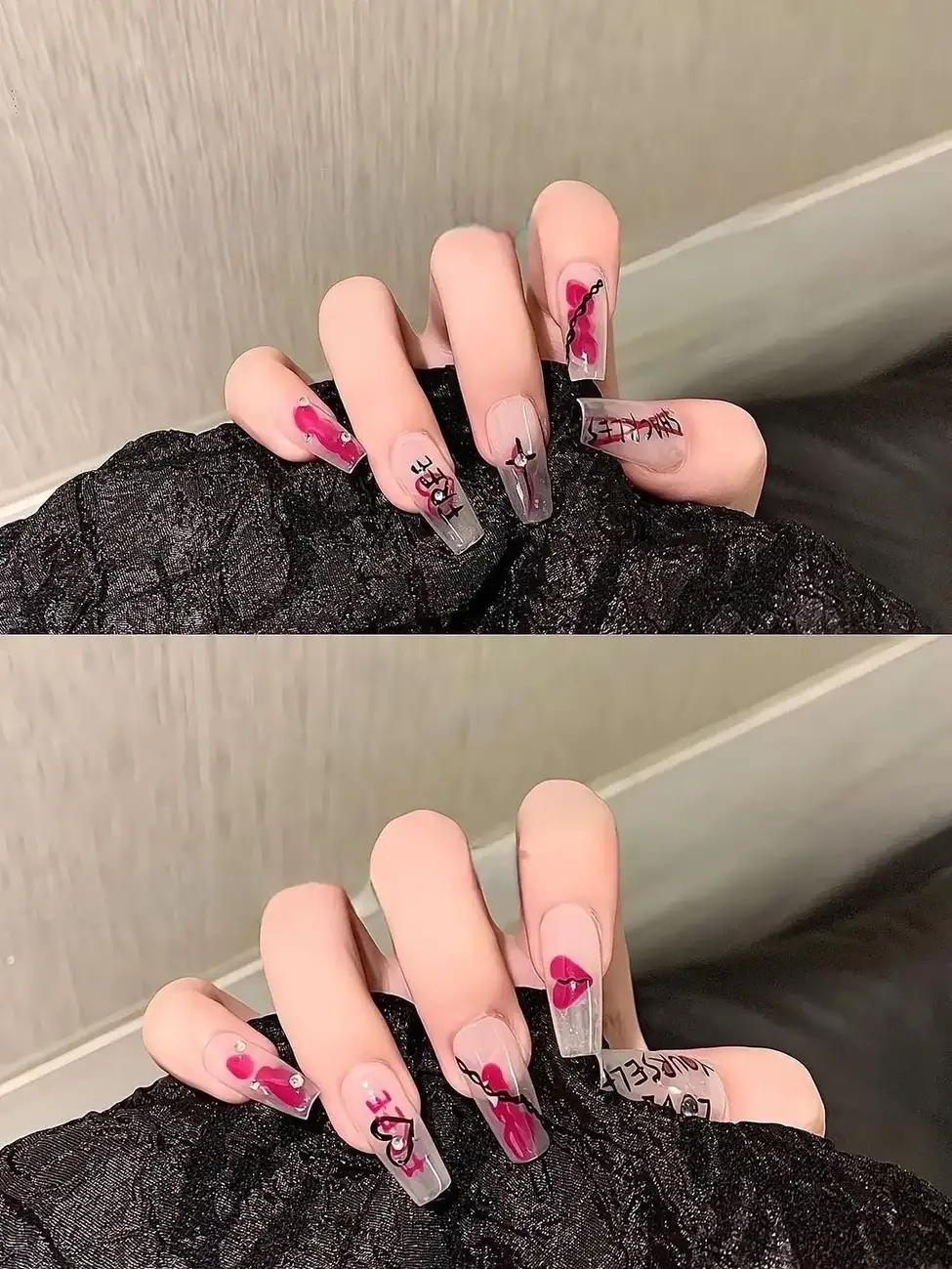 mẫu nail đơn giản cá tính 1