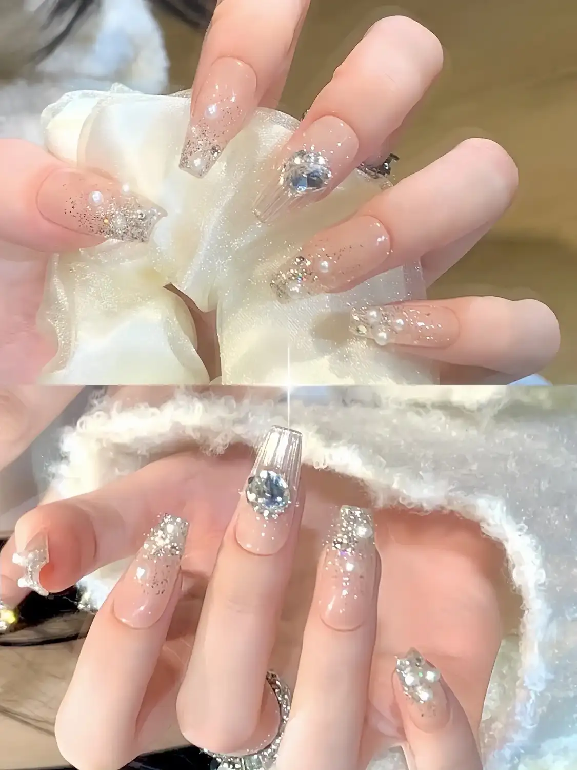 mẫu nail kim tuyến cuốn hút