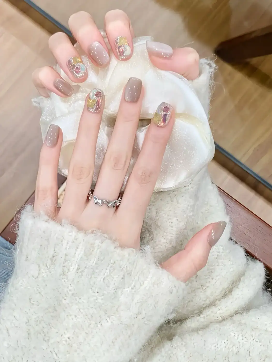 mẫu nail kim tuyến đẹp nhất 