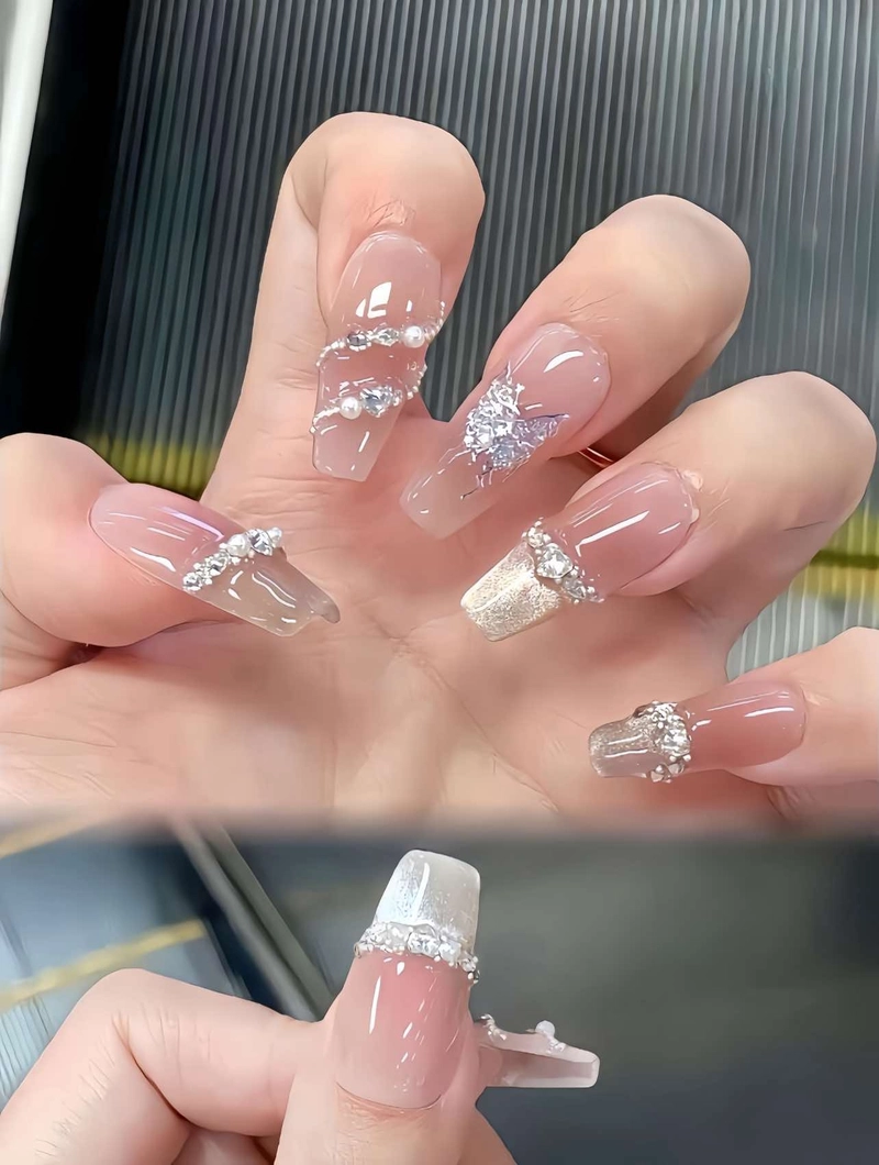 mẫu nail màu pastel đẹp dễ thương