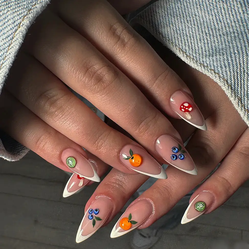 mẫu nail tay đẹp cho da ngăm nóng bỏng