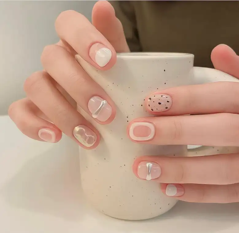 nail vuông tròn mềm mại