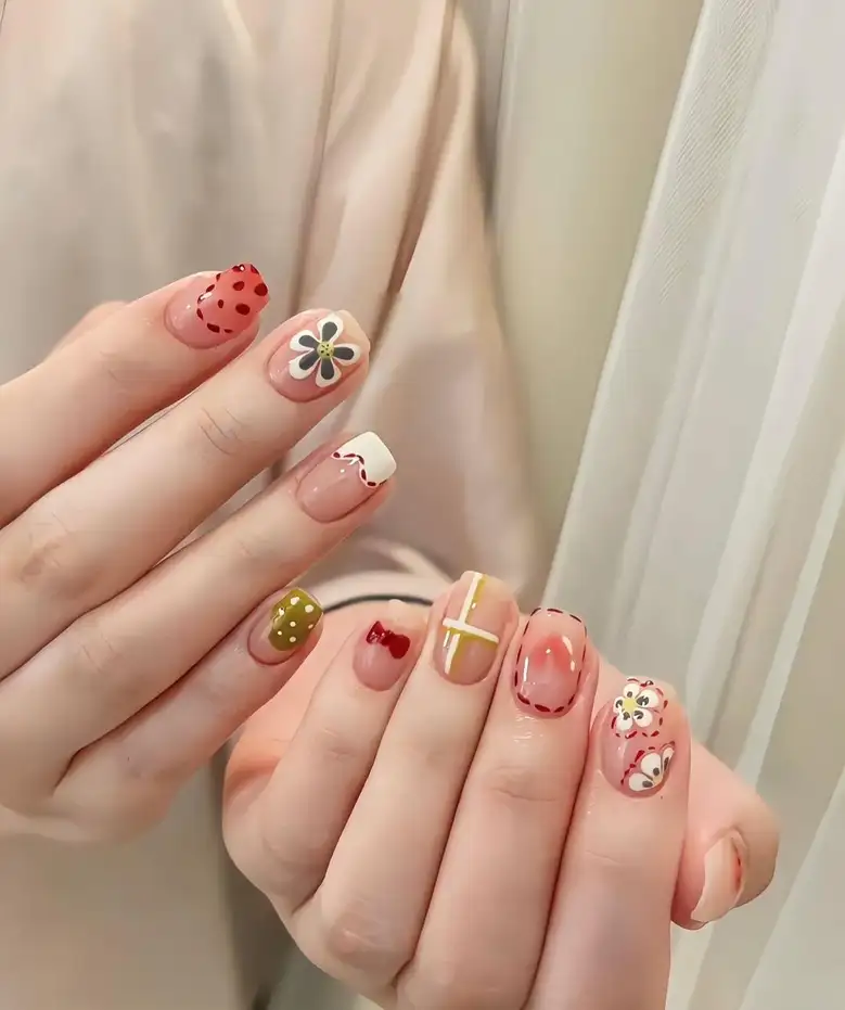 mẫu nail vuông hoàn hảo