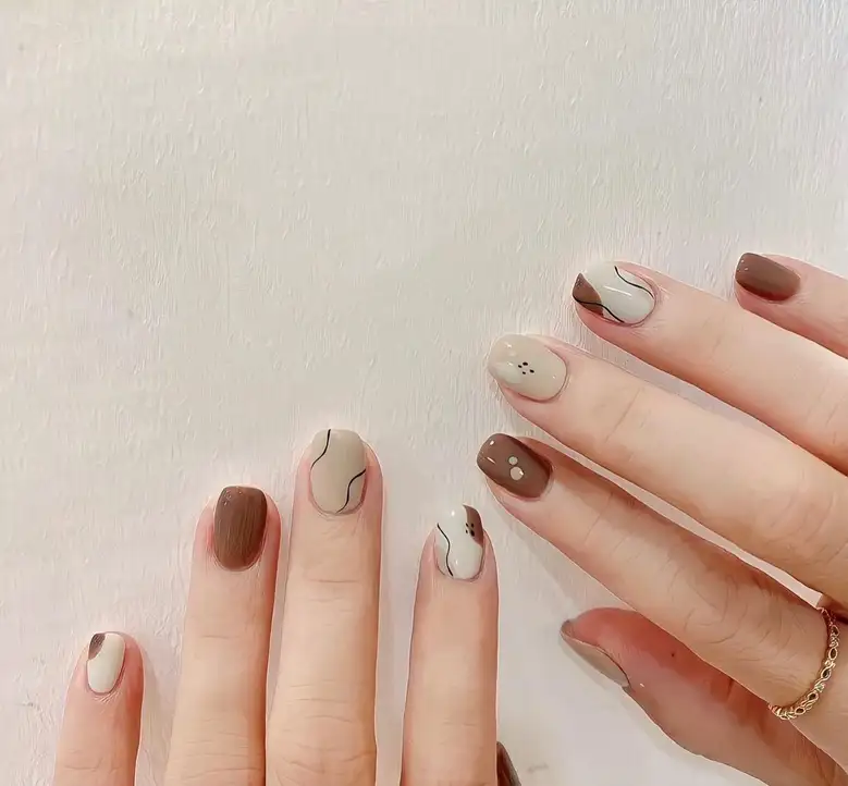 mẫu nail móng tay vuông tinh tế