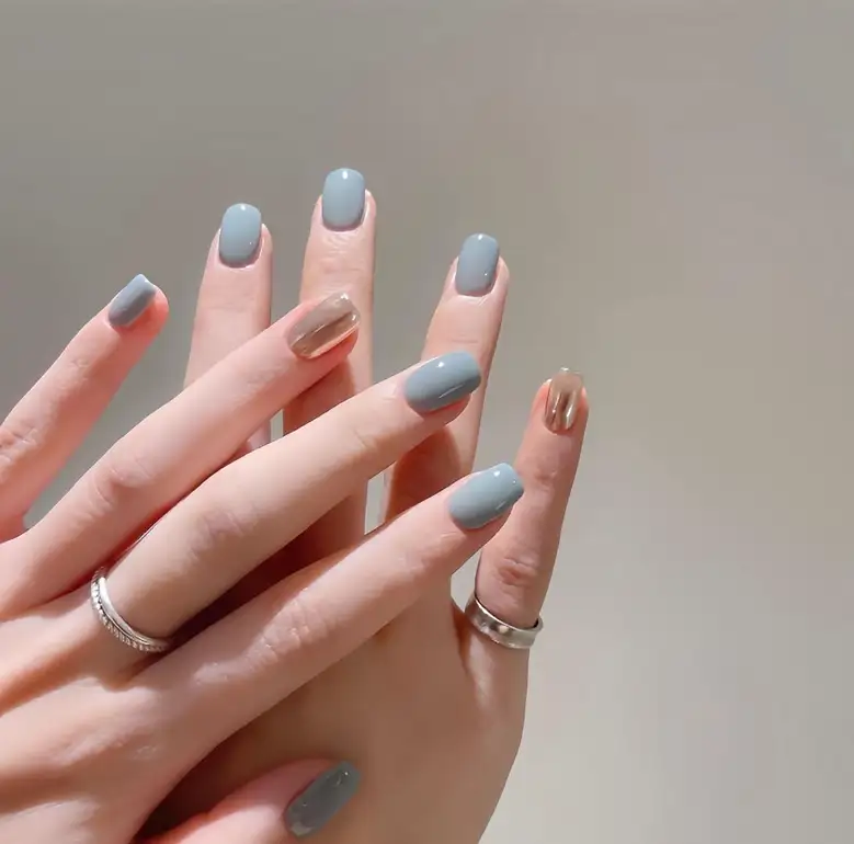 mẫu nail vuông sang trọng