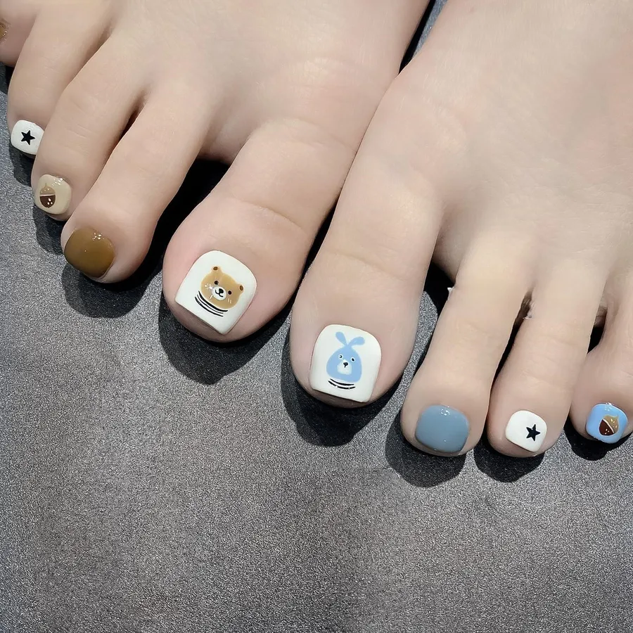 mẫu nail chân cute đẹp nhất 9