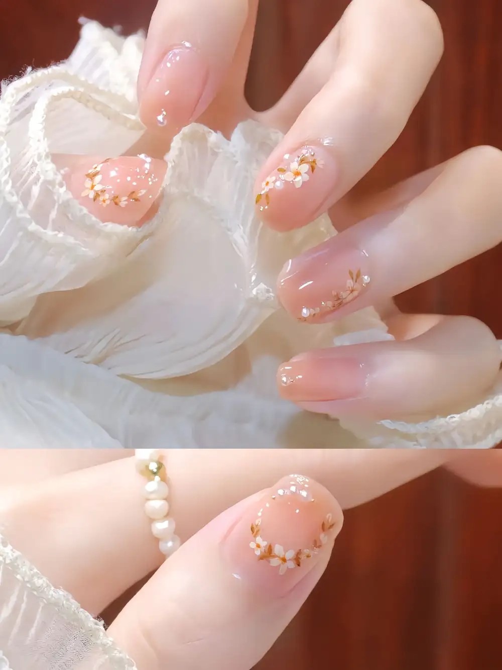 mẫu nail hoa cúc đẹp đầy cá tính 