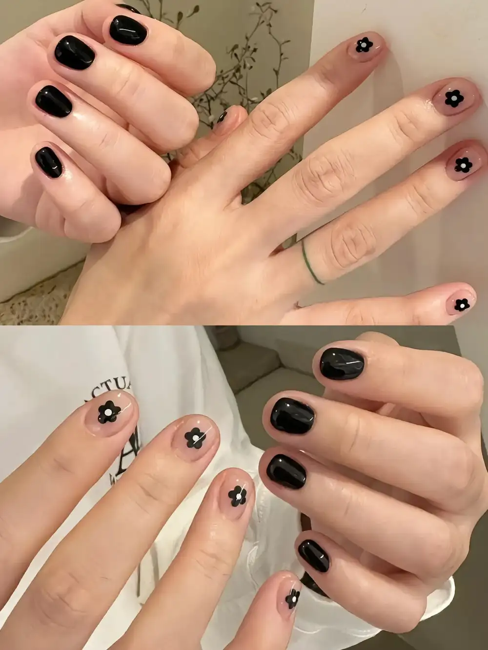 mẫu nail hoa cúc độc nhất vô nhị