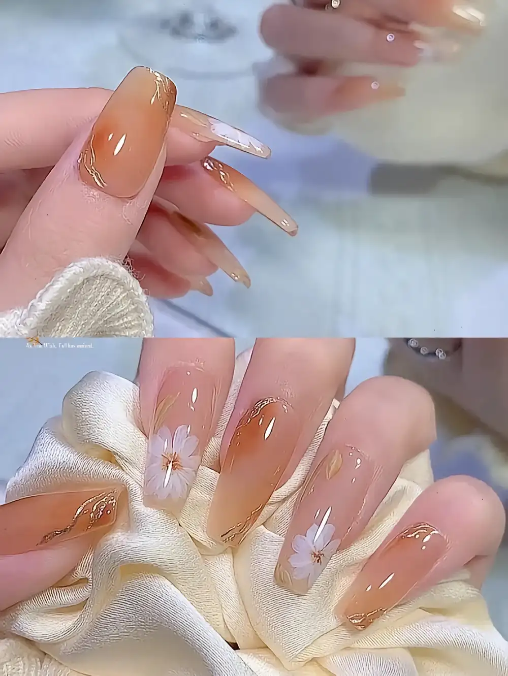 hoa cúc nail nổi bật