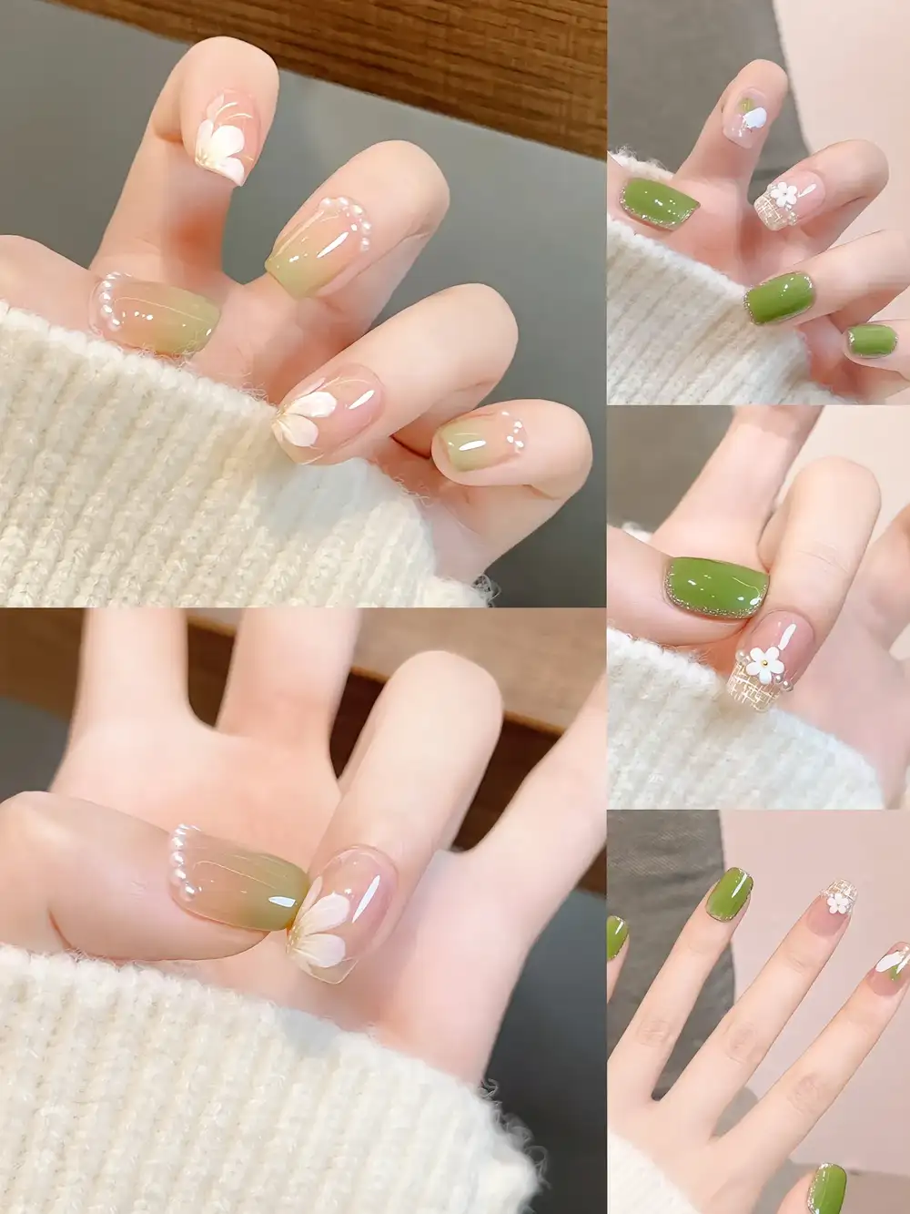 mẫu nail hoa cúc đẹp nhỏ xinh