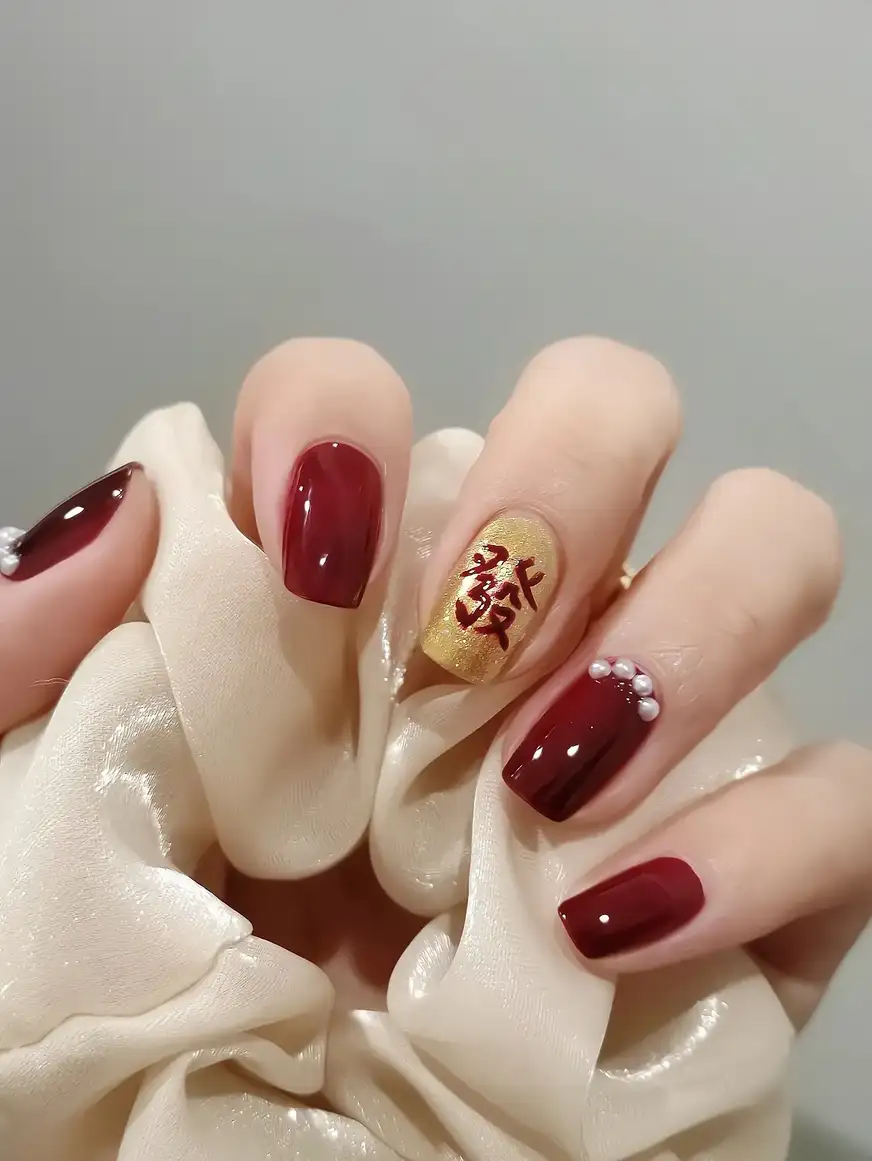 nail tết xinh may mắn