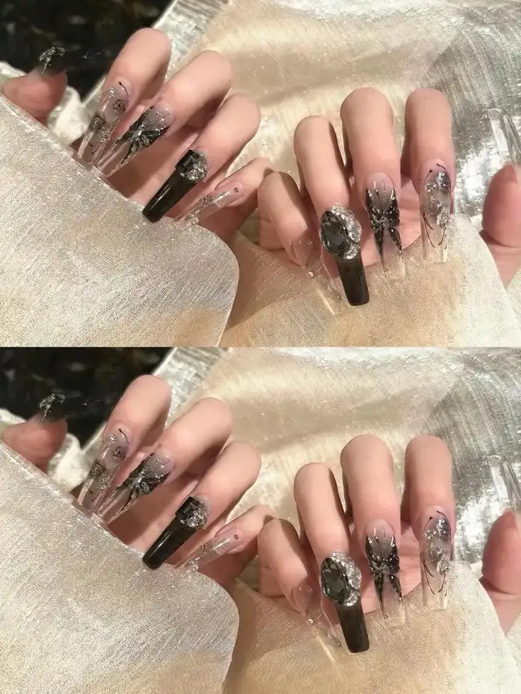 nail box đen cá tính riêng biệt