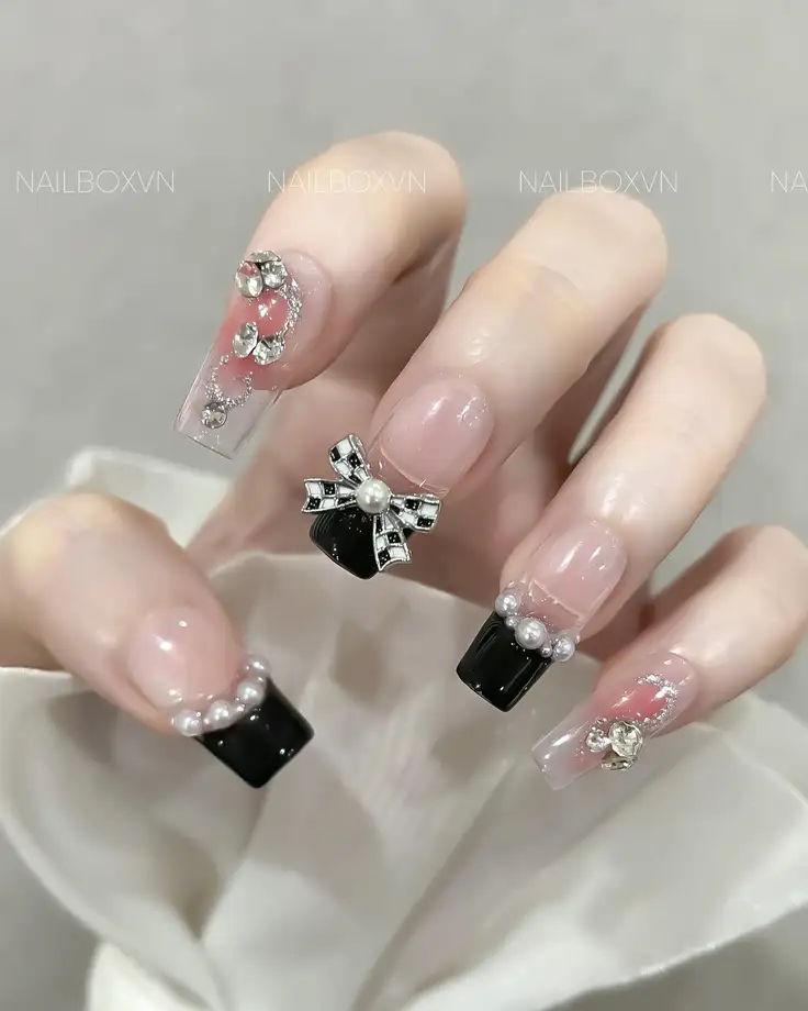 nail box sang chảnh đẹp dịu dàng và nữ tính