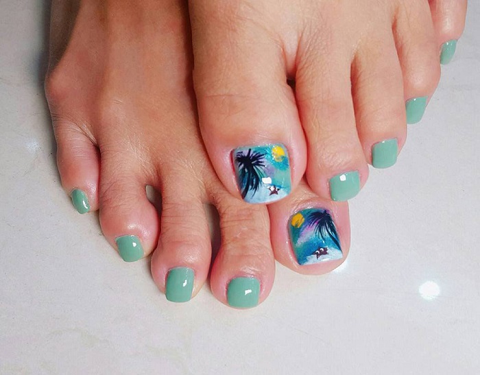 nail móng chân đi biển 2